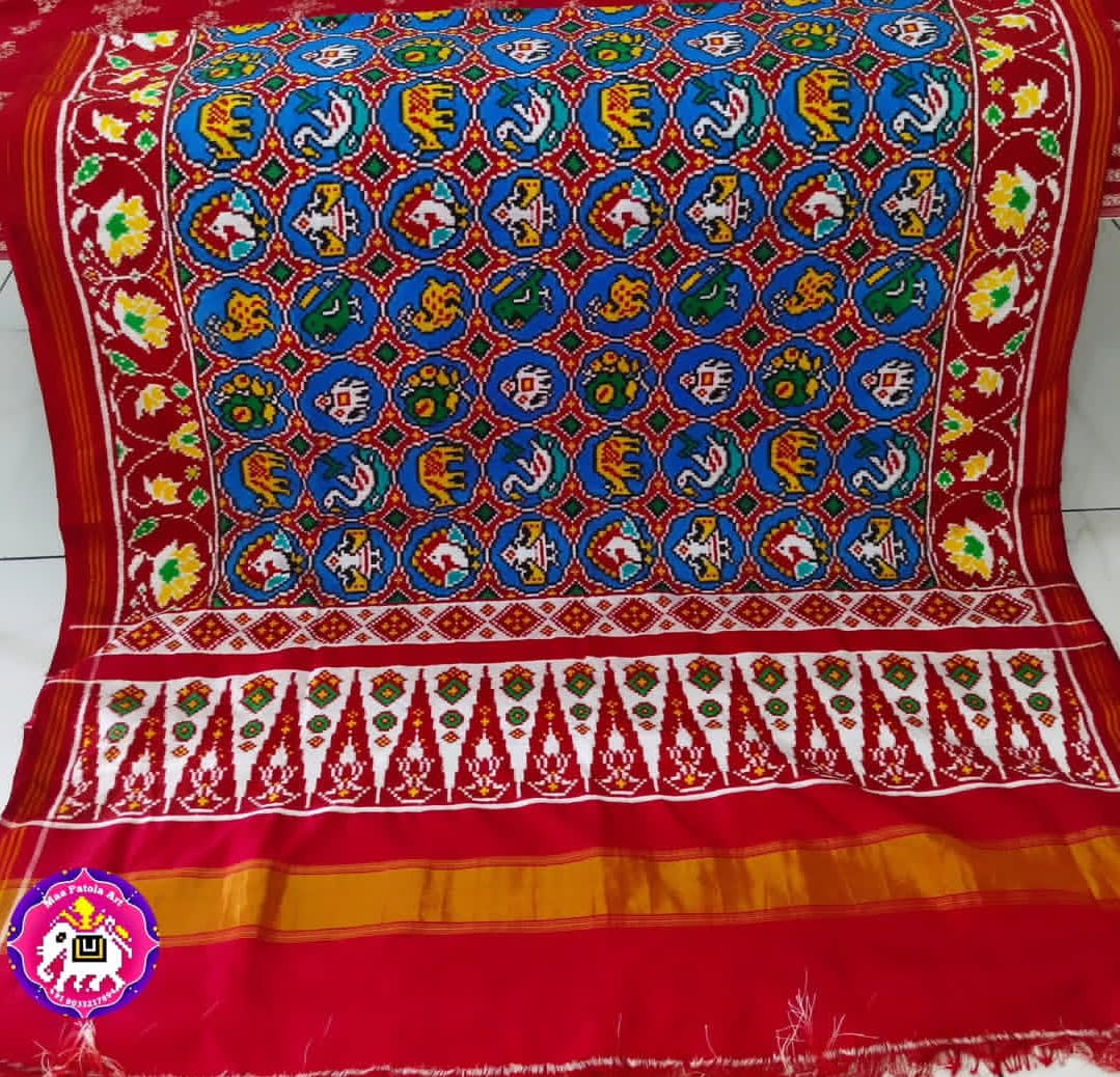 Classic Red Double Ikkat