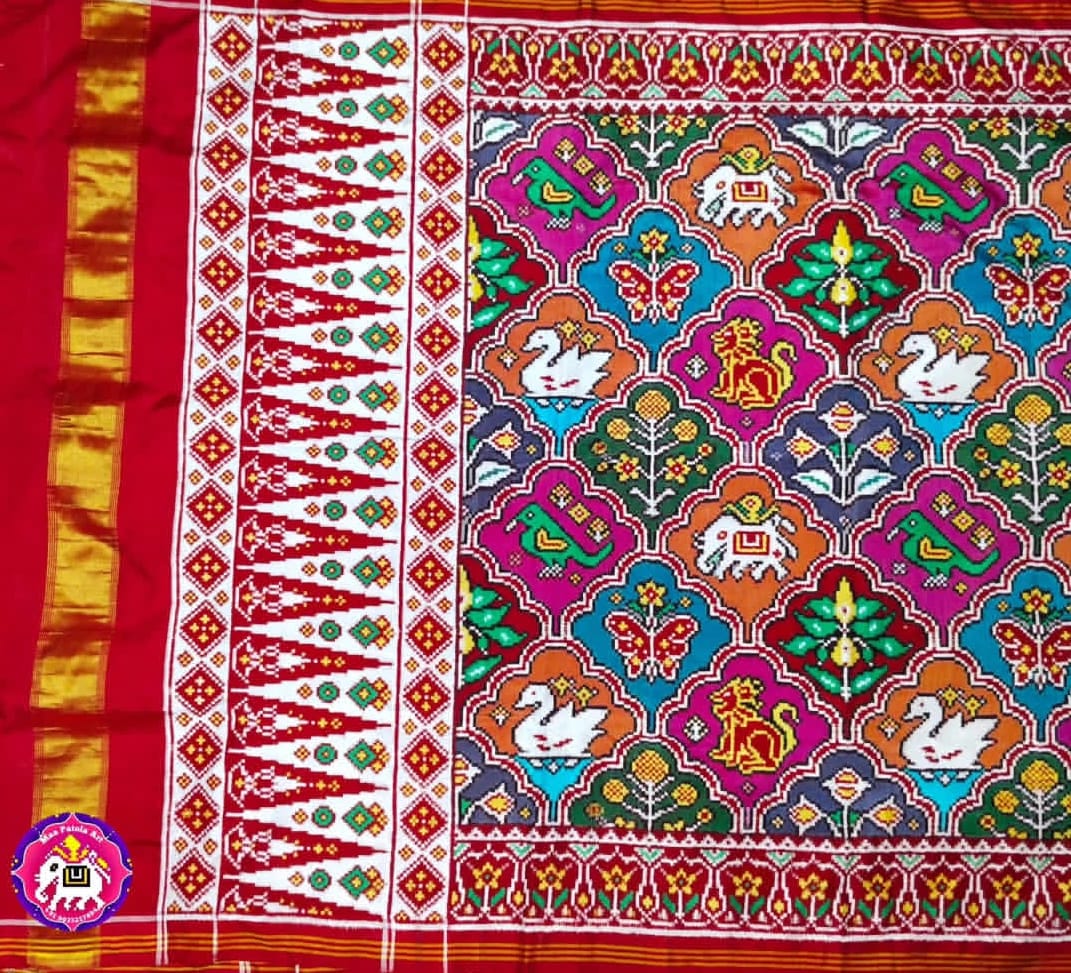 Royal Blue Double Ikkat