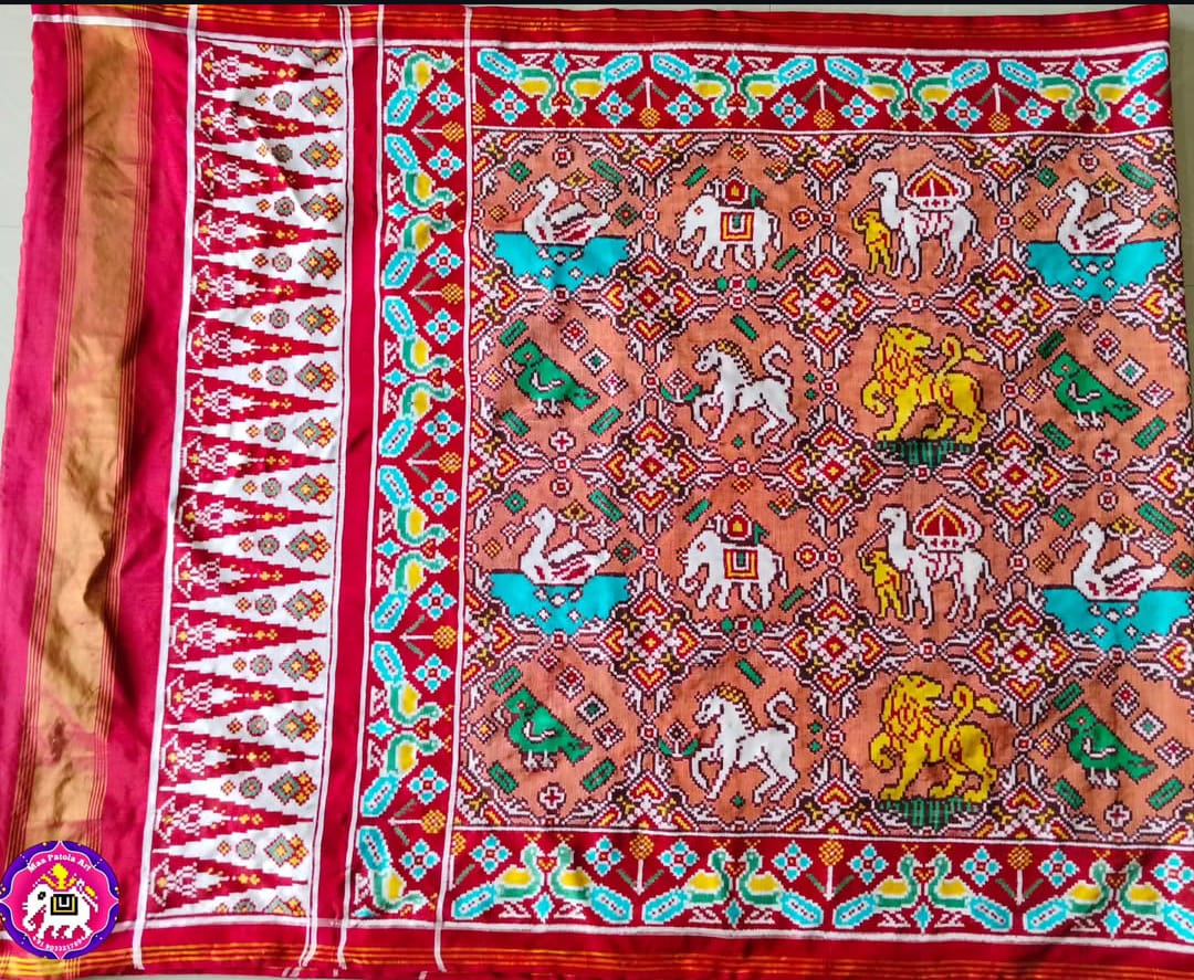 Navratna Design Double Ikkat