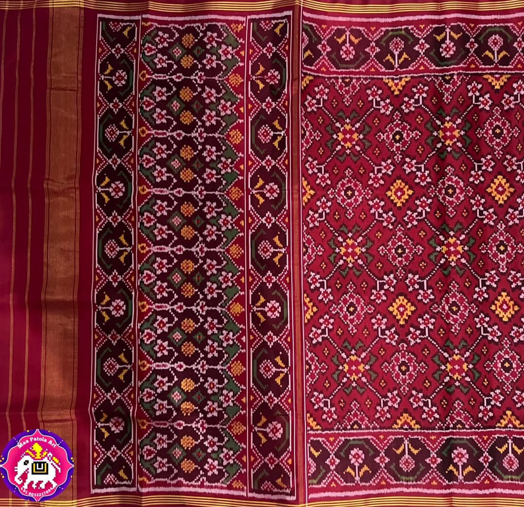 Purple Single Ikkat Saree